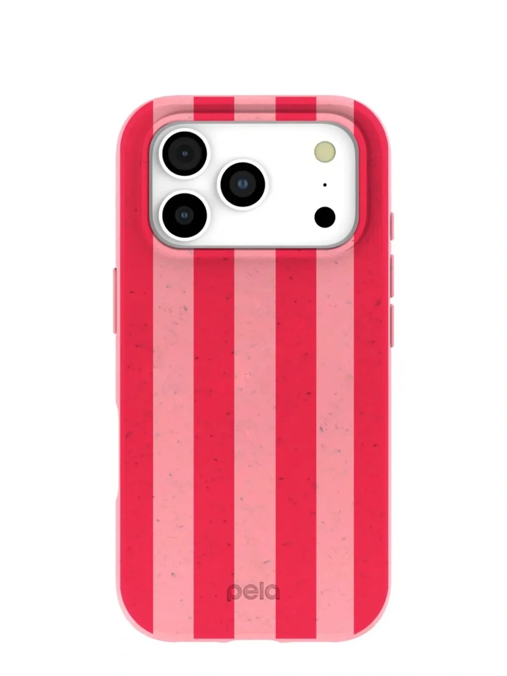 Pela Bubblegum Pink Big Pink Stripes iPhone 17 Pro Case